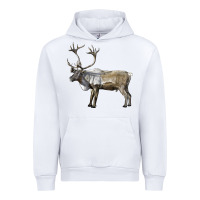 White reindeer buck deer Urban Hoodie - LillyAllenDesigns