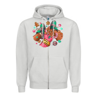 Dove Grey pink christmas black girl sneakers Zipper Hoodie - RanaPortraitStore