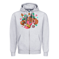 Heather Grey pink christmas black girl sneakers Zipper Hoodie - RanaPortraitStore
