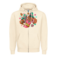 Sandshell pink christmas black girl sneakers Zipper Hoodie - RanaPortraitStore