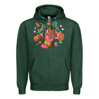 Sports Green pink christmas black girl sneakers Zipper Hoodie - RanaPortraitStore