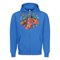 True Royal pink christmas black girl sneakers Zipper Hoodie - RanaPortraitStore