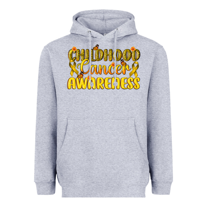 Childhood Cancer Awareness Heavyweight Hoodie by texasbilliewilder | Teevron