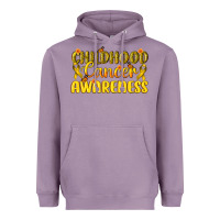 Lavender Childhood Cancer Awareness Heavyweight Hoodie - texasbilliewilder