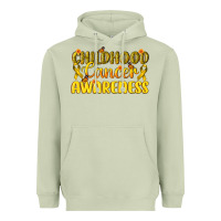 Matcha Childhood Cancer Awareness Heavyweight Hoodie - texasbilliewilder