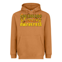 Meerkat Childhood Cancer Awareness Heavyweight Hoodie - texasbilliewilder