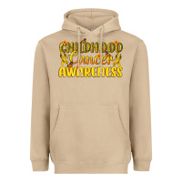 Mushroom Childhood Cancer Awareness Heavyweight Hoodie - texasbilliewilder