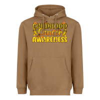 Toasted Coconut Childhood Cancer Awareness Heavyweight Hoodie - texasbilliewilder