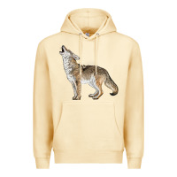 Pina Colada Howling Coyote Premium Hoodie - LillyAllenDesigns
