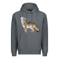 Rock Howling Coyote Premium Hoodie - LillyAllenDesigns