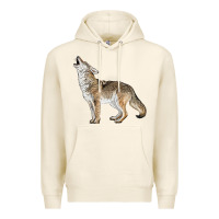 Tofu Howling Coyote Premium Hoodie - LillyAllenDesigns