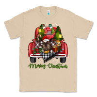 Mushroom Merry Christmas Farm Truck With Baby Cow Classic Tee - RanaPortraitStore