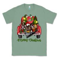 Sage Merry Christmas Farm Truck With Baby Cow Classic Tee - RanaPortraitStore
