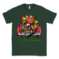 Merry Christmas Farm Truck With Baby Cow Classic Tee | Teevron