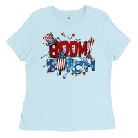 Boom Bitch 4th Of July Ladies Tee | Teevron