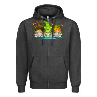 Charcoal Heather frog gnomes Zipper Hoodie - Zillion Design Studio