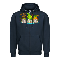 Navy frog gnomes Zipper Hoodie - Zillion Design Studio