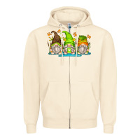 Sandshell frog gnomes Zipper Hoodie - Zillion Design Studio