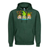 Sports Green frog gnomes Zipper Hoodie - Zillion Design Studio