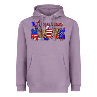 Lavender American nurse Heavyweight Hoodie - Zillion Design Studio