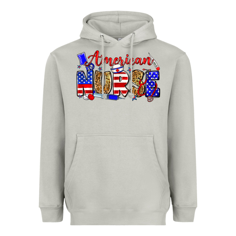 American Nurse Heavyweight Hoodie by Zillion Design Studio | Teevron