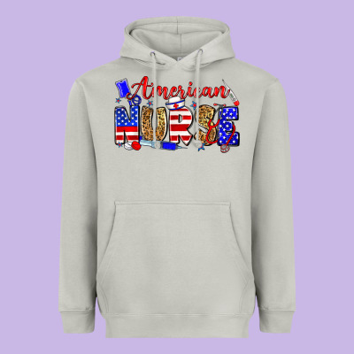 American Nurse Heavyweight Hoodie Designed By Zillion Design Studio