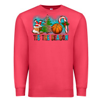 Cardinal Tis The Season Christmas With Basketball And Candy Cane Premium Sweatshirt - FaDigitalArtStudio