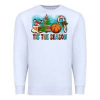Tis The Season Christmas With Basketball And Candy Cane Premium Sweatshirt | Teevron