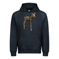 Navy moose fawn deer Urban Hoodie - LillyAllenDesigns
