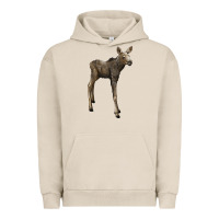 Pigment French Oak moose fawn deer Urban Hoodie - LillyAllenDesigns