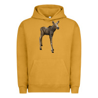 Pigment Peanut Butter moose fawn deer Urban Hoodie - LillyAllenDesigns