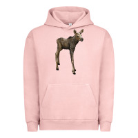 Pigment Salmon moose fawn deer Urban Hoodie - LillyAllenDesigns