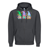 Smoke floral gnomes Zipper Hoodie - Zillion Design Studio