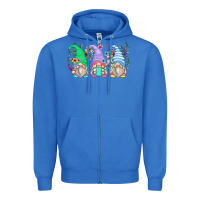 Floral Gnomes Zipper Hoodie | Teevron