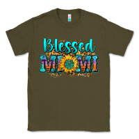 Army Green blessed mimi Classic Tee - Zillion Design Studio