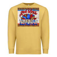 Antique Gold god bless america land that i love Premium Sweatshirt - HRA Design Shop