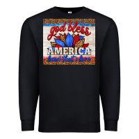 Black god bless america land that i love Premium Sweatshirt - HRA Design Shop