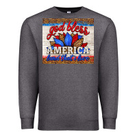 Charcoal Heather god bless america land that i love Premium Sweatshirt - HRA Design Shop