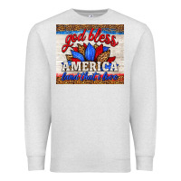 Oatmeal Heather god bless america land that i love Premium Sweatshirt - HRA Design Shop