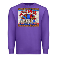 Purple god bless america land that i love Premium Sweatshirt - HRA Design Shop
