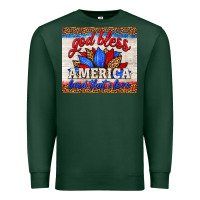 Sports Green god bless america land that i love Premium Sweatshirt - HRA Design Shop
