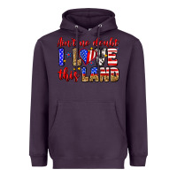 Plum ain't no doubt i love this land Heavyweight Hoodie - Zillion Design Studio