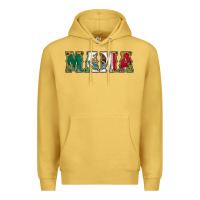 Antique Gold mexican flag mama Premium Hoodie - Jasminsmagicworld