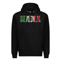 Black mexican flag mama Premium Hoodie - Jasminsmagicworld