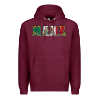Burgundy mexican flag mama Premium Hoodie - Jasminsmagicworld