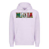 Lilac mexican flag mama Premium Hoodie - Jasminsmagicworld