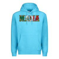 Ocean Blue mexican flag mama Premium Hoodie - Jasminsmagicworld