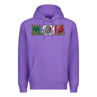 Purple mexican flag mama Premium Hoodie - Jasminsmagicworld