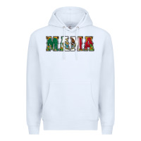 White mexican flag mama Premium Hoodie - Jasminsmagicworld