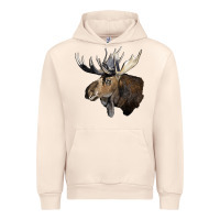 Sandshell moose buck deer head Urban Hoodie - LillyAllenDesigns